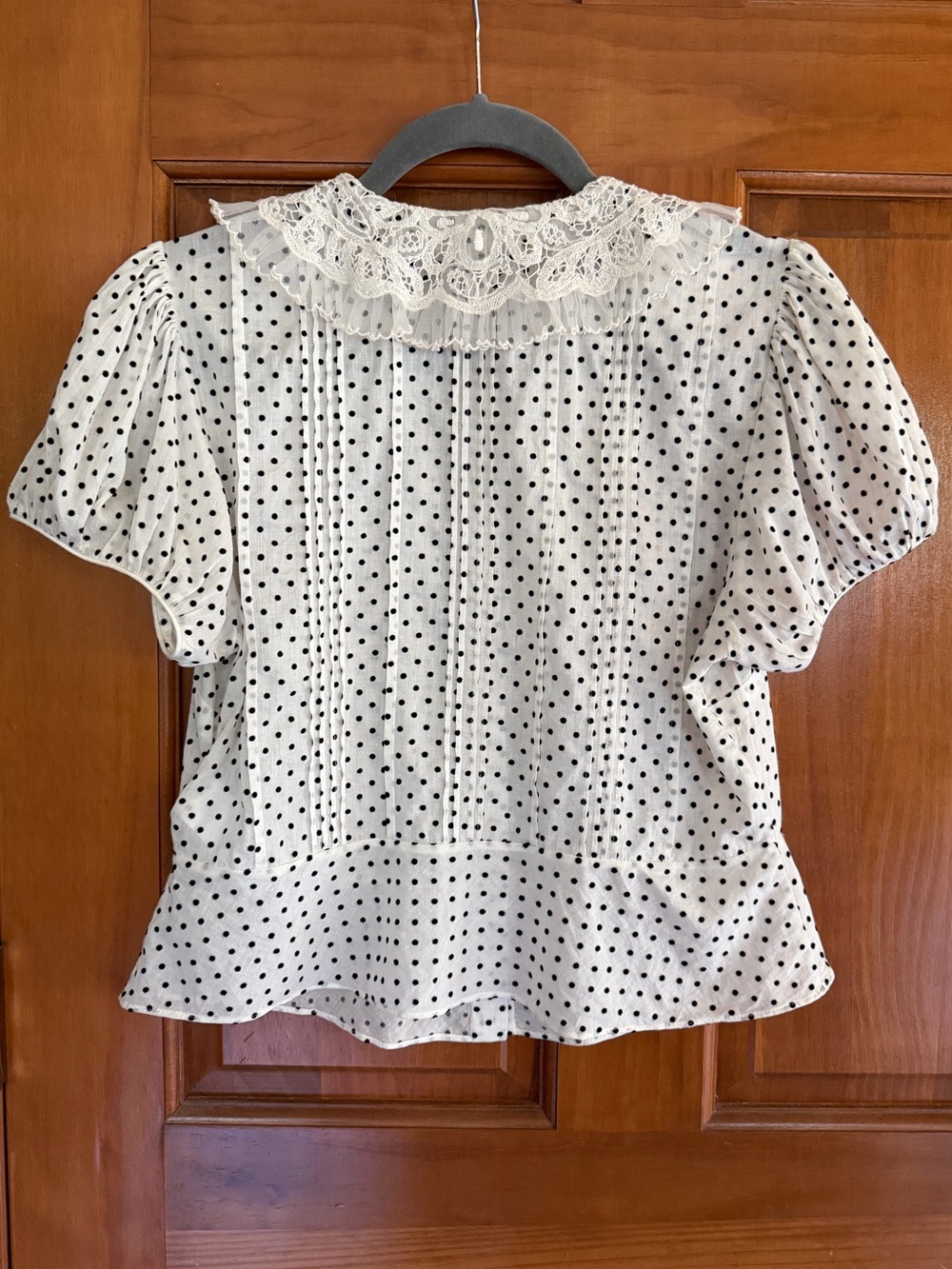 DOEN Sea Salt Dot Oleta Top S - Picture 3 of 6